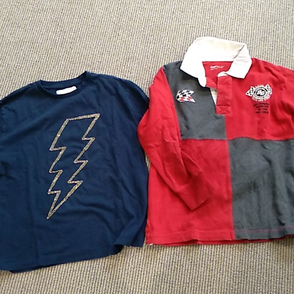 1 Zara and 1 gap long sleeve boys tops